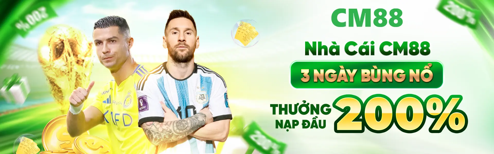 Nhà cái cm88 3 ngày bùng nổ 2026 khuyến mãi tặng 200k